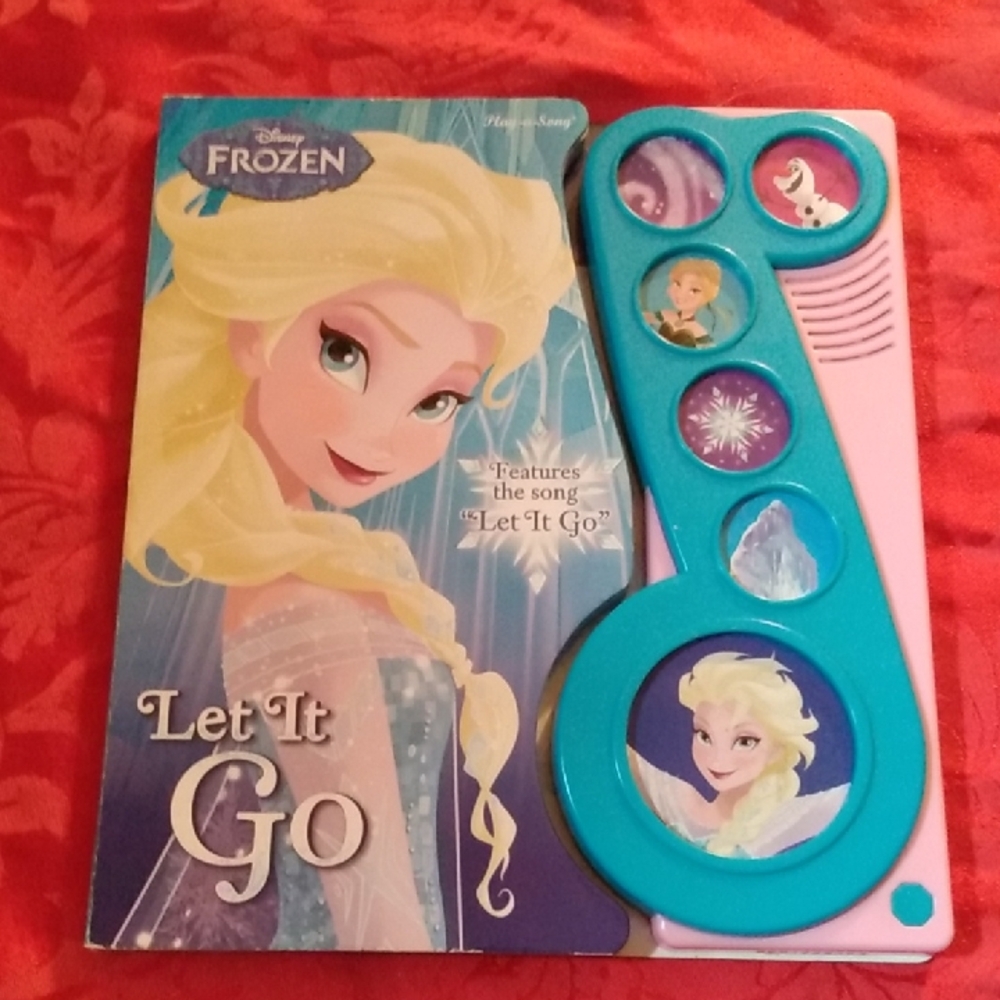 4/$20 Disney Frozen "Let It Go" Sound Instrumental Childrens Book 18 Months+